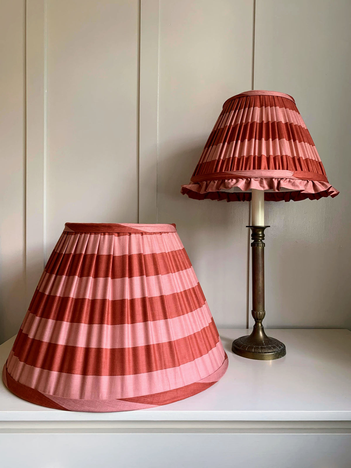 Paprika Blush Stripe Ruffle