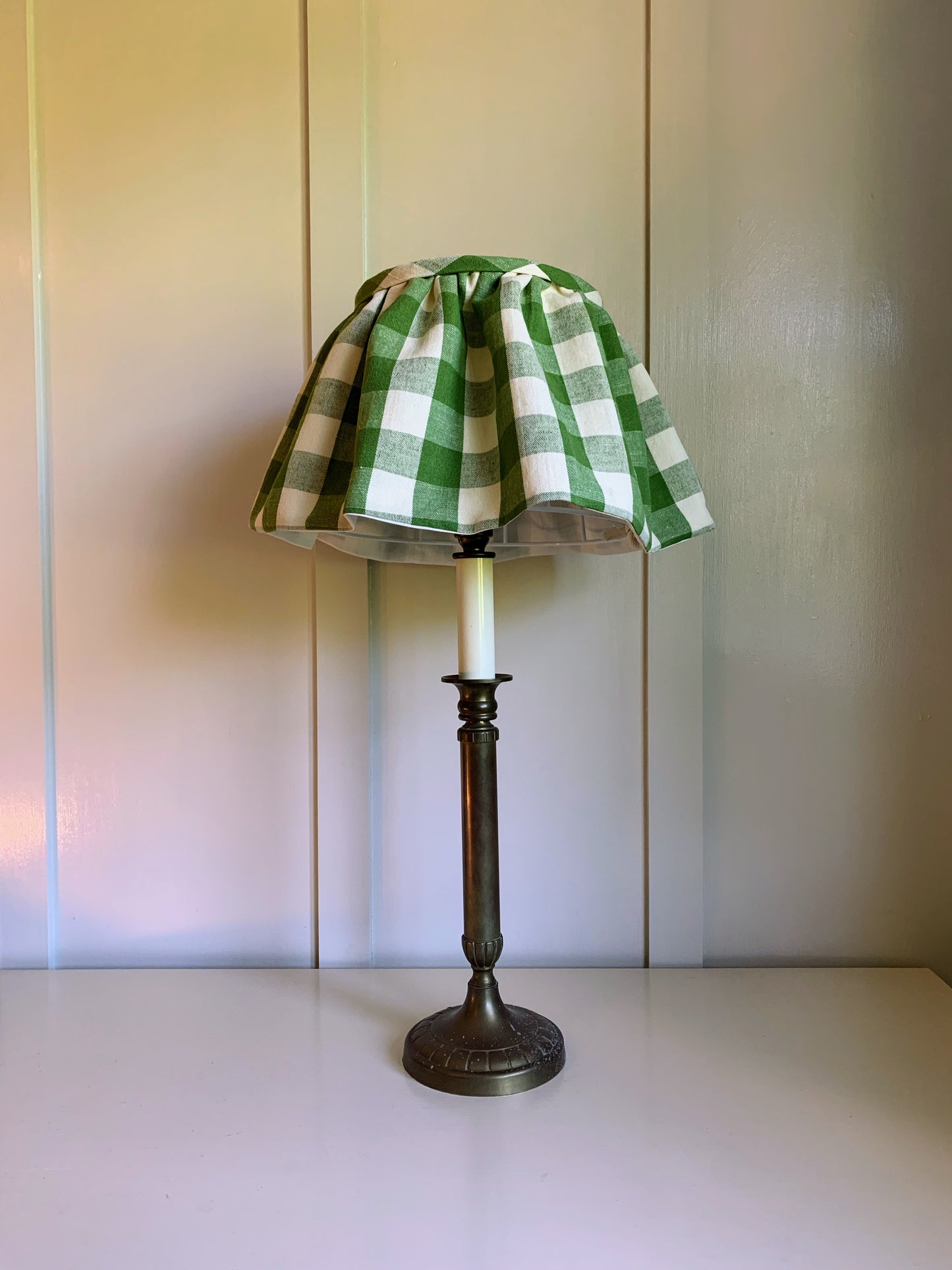 Olive Gingham Petticoat - sewn to order