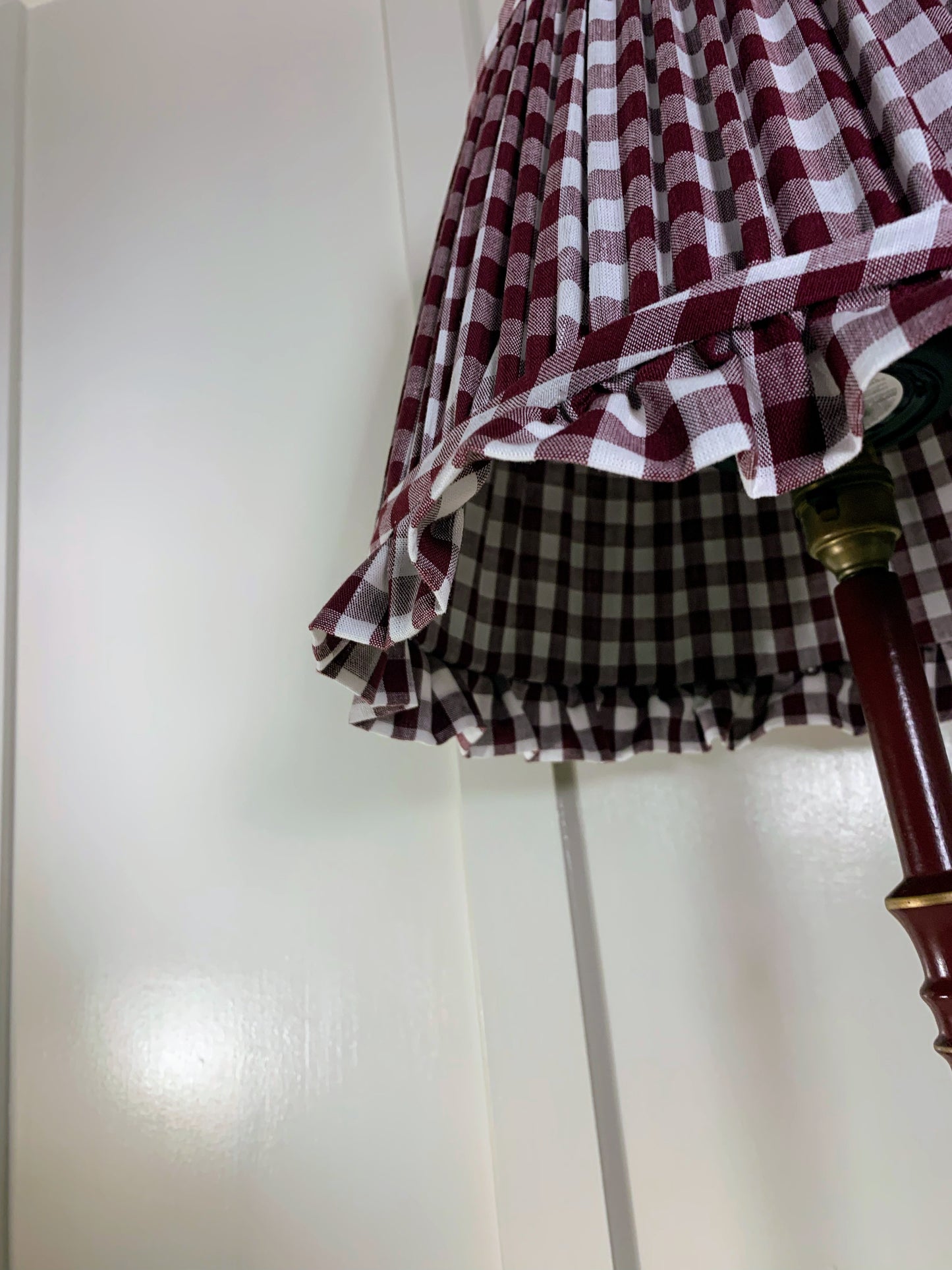 Berry Gingham Ruffle - Sewn to order