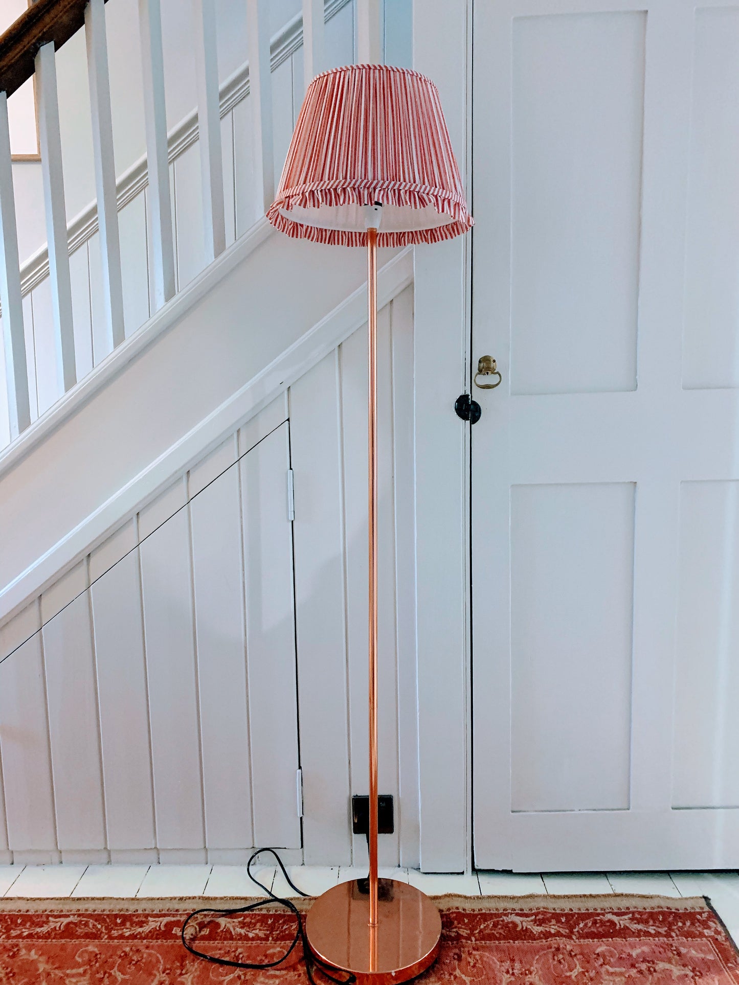 Biscuit Stripe Ruffle - Sewn to order