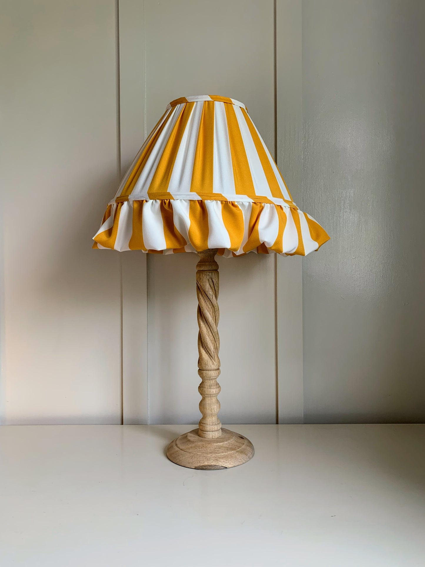 Ochre Stripe Ruffle