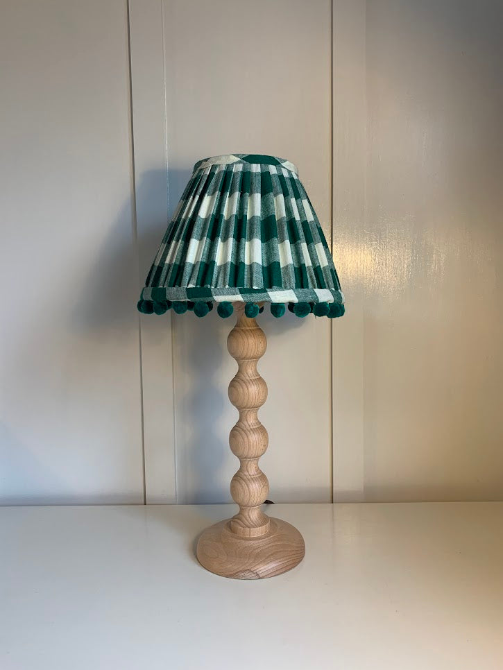 Evergreen Gingham Pom Pom