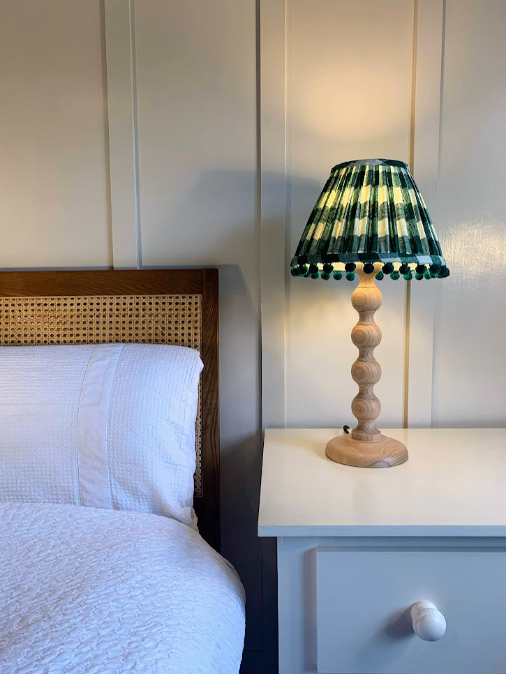 Evergreen Gingham Pom Pom