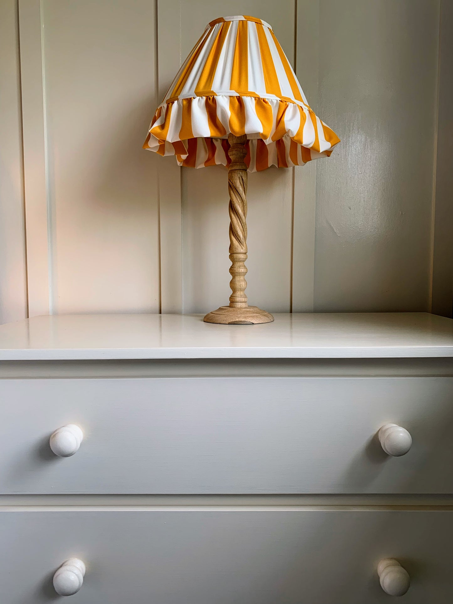 Ochre Stripe Ruffle