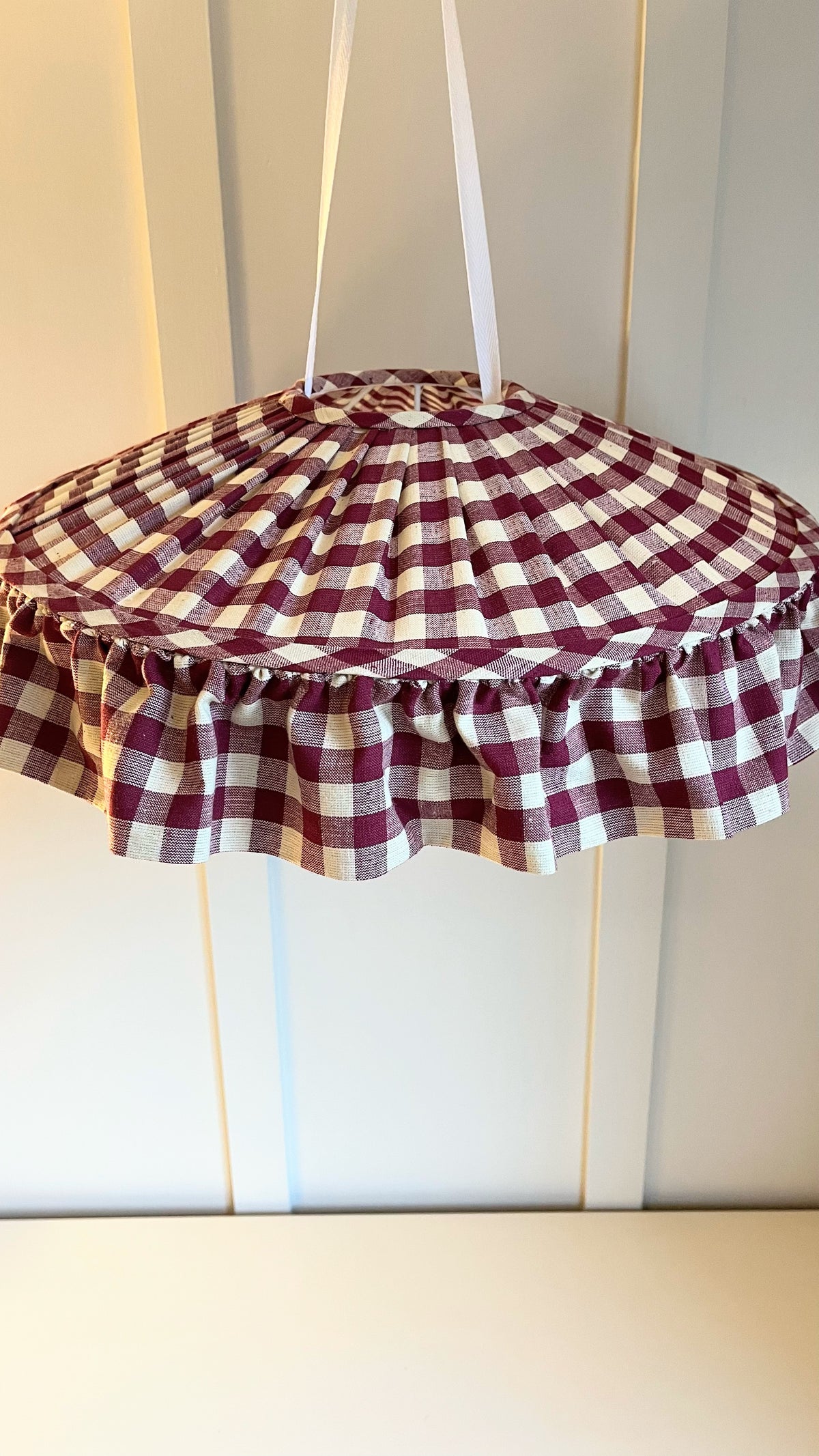 Berry Gingham Carousel - sewn to order