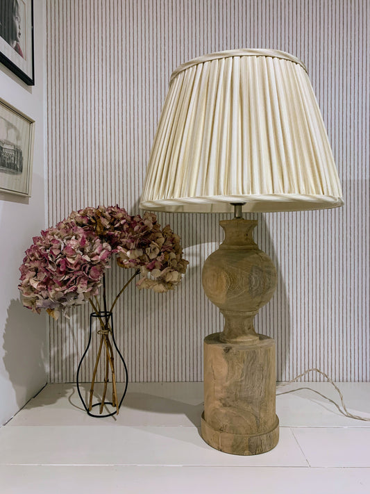 Ticking Drum in Taupe - sewn to order