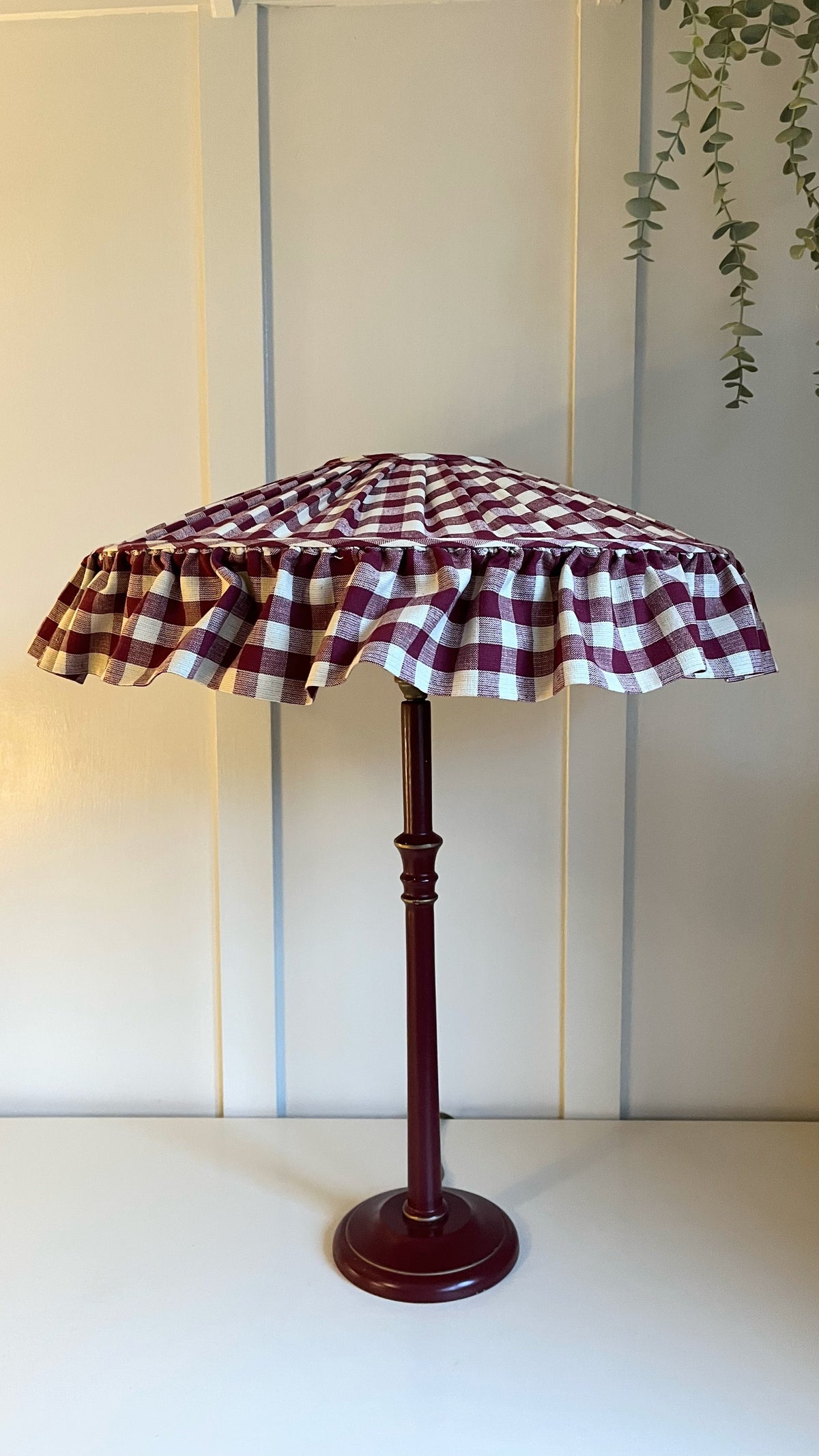 Berry Gingham Carousel - sewn to order