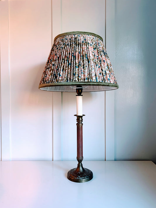 Olive Bouquet velvet trim