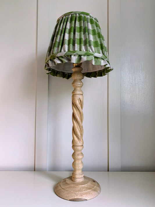 Moss Green Gingham Ruffle