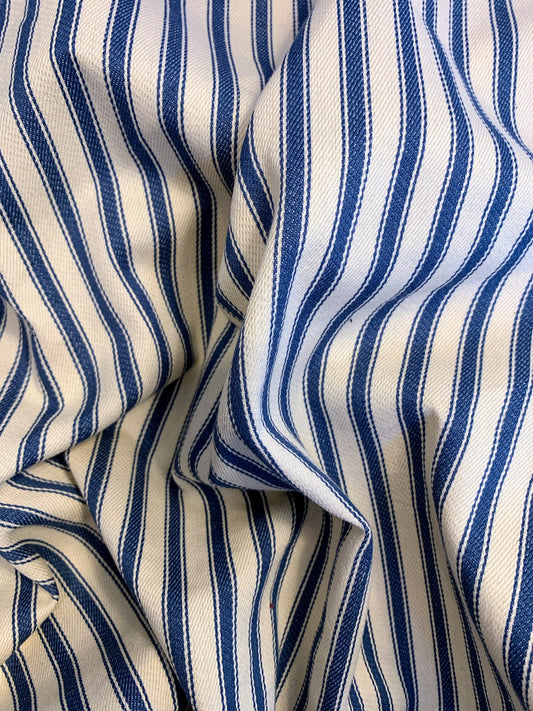 Ticking Drum in French Blue - sewn to order