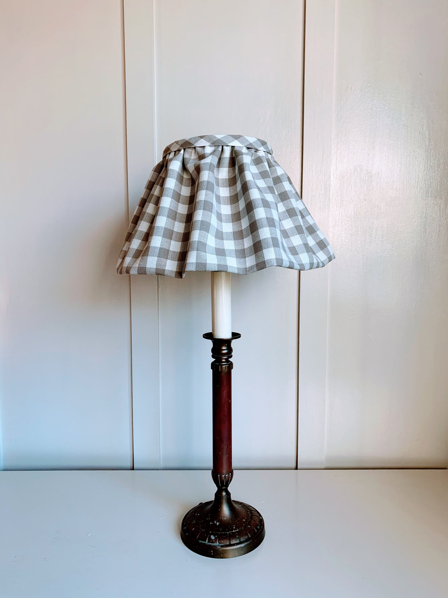 Truffle Gingham Petticoat - sewn to order