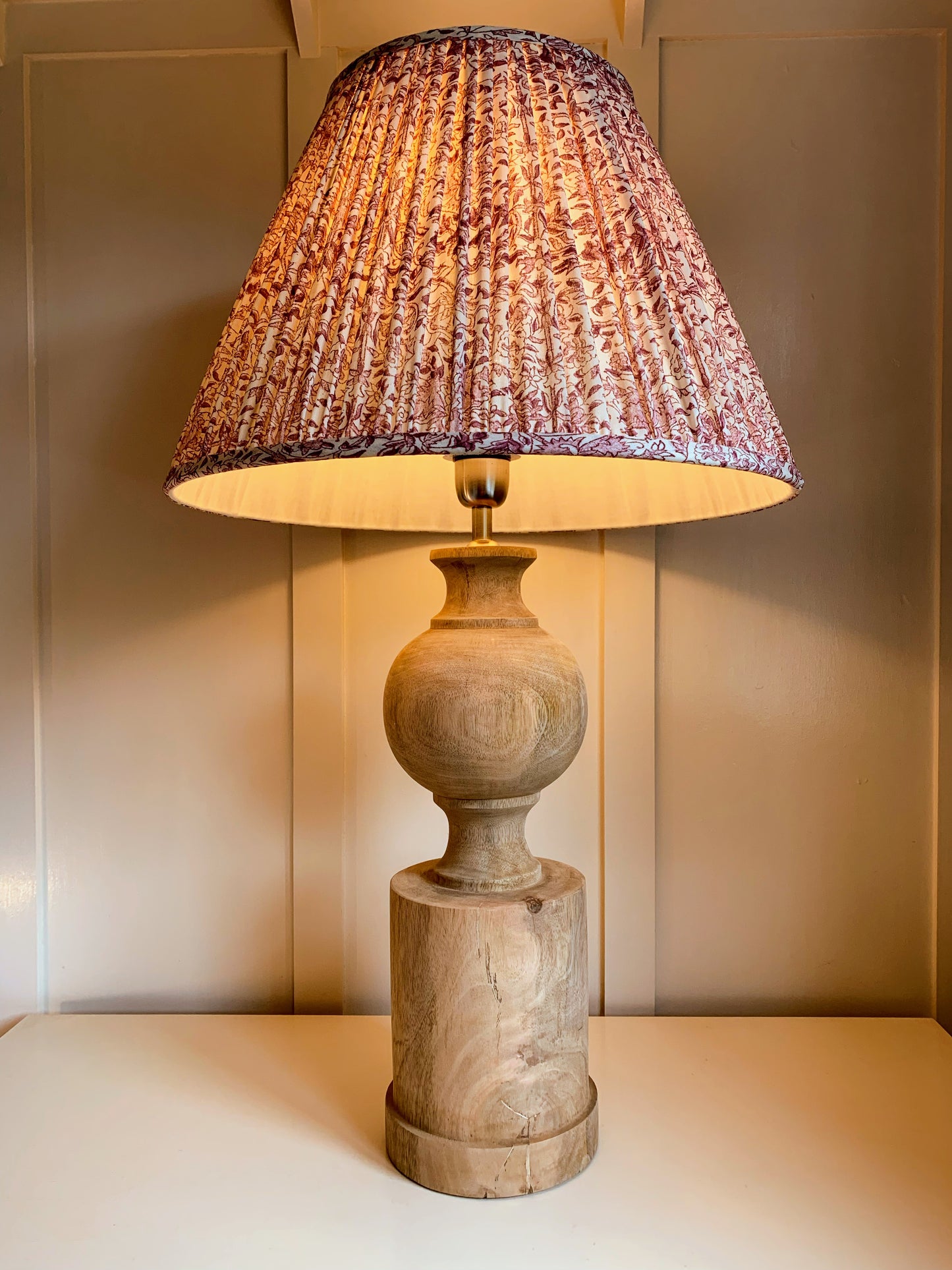 Damson Floral Drum - sewn to order