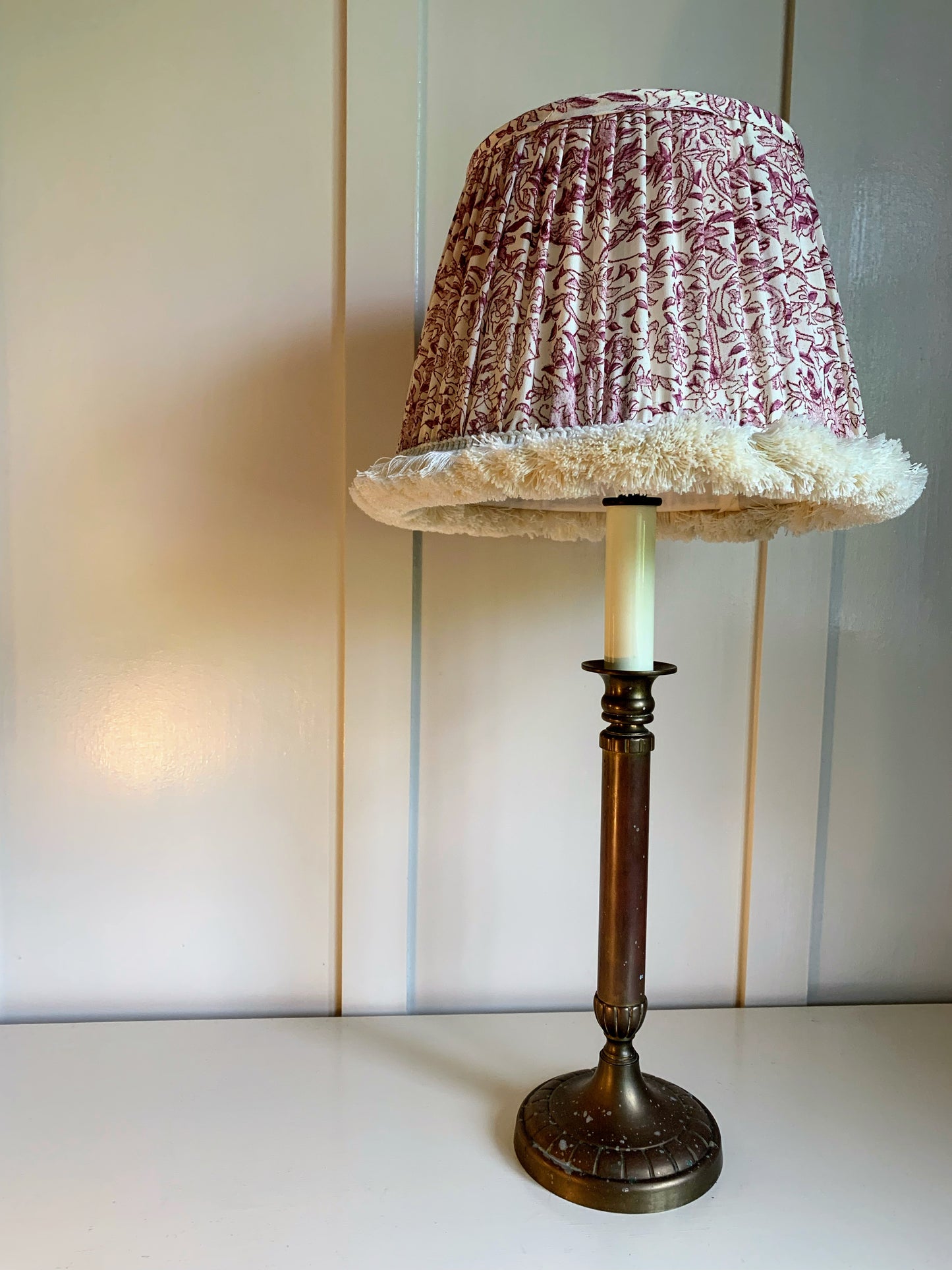 Damson fringe - sewn to order