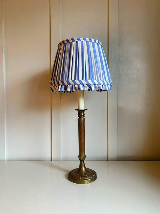 Alice Blue Stripe Ruffle - sewn to order