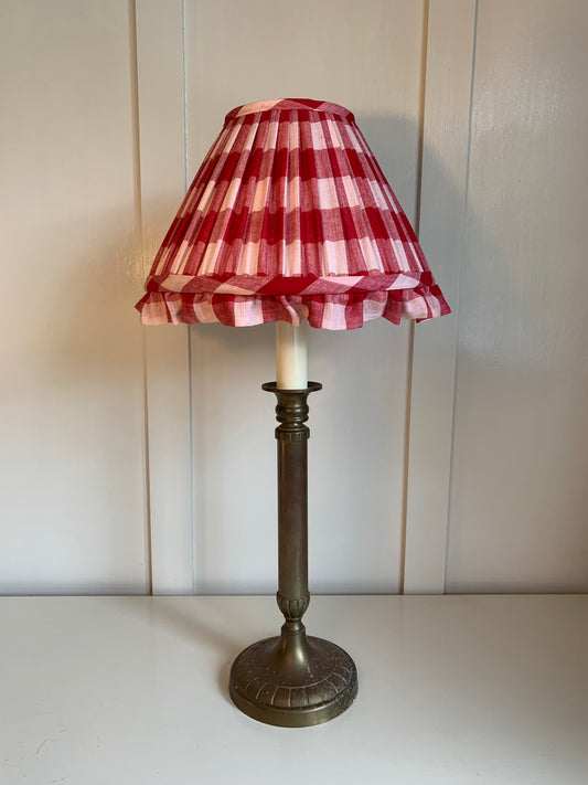 Ruby Red Gingham Ruffle - sewn to order