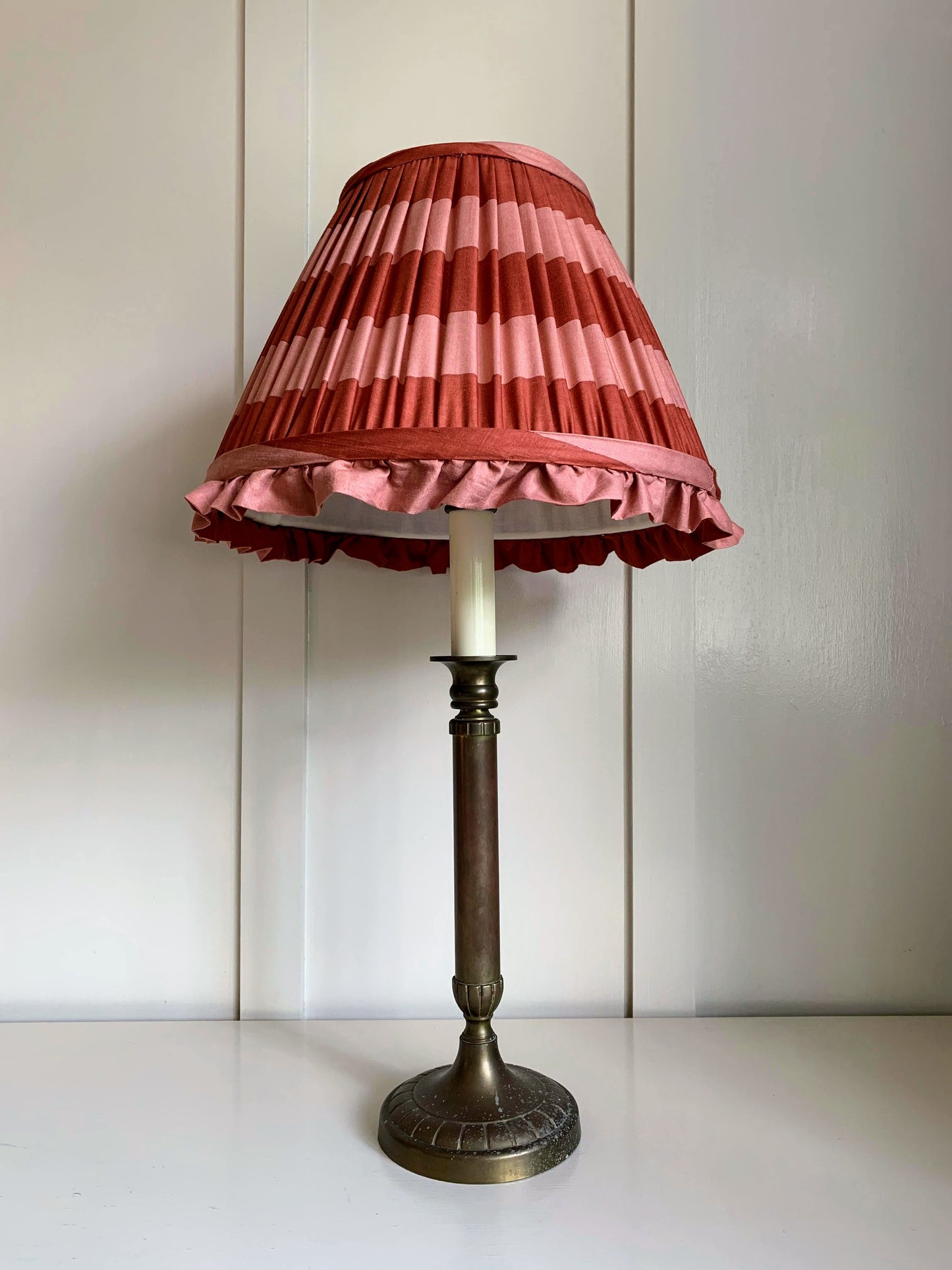 Paprika Blush Stripe Ruffle