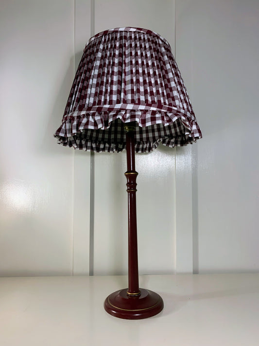 Berry Gingham Ruffle - Sewn to order