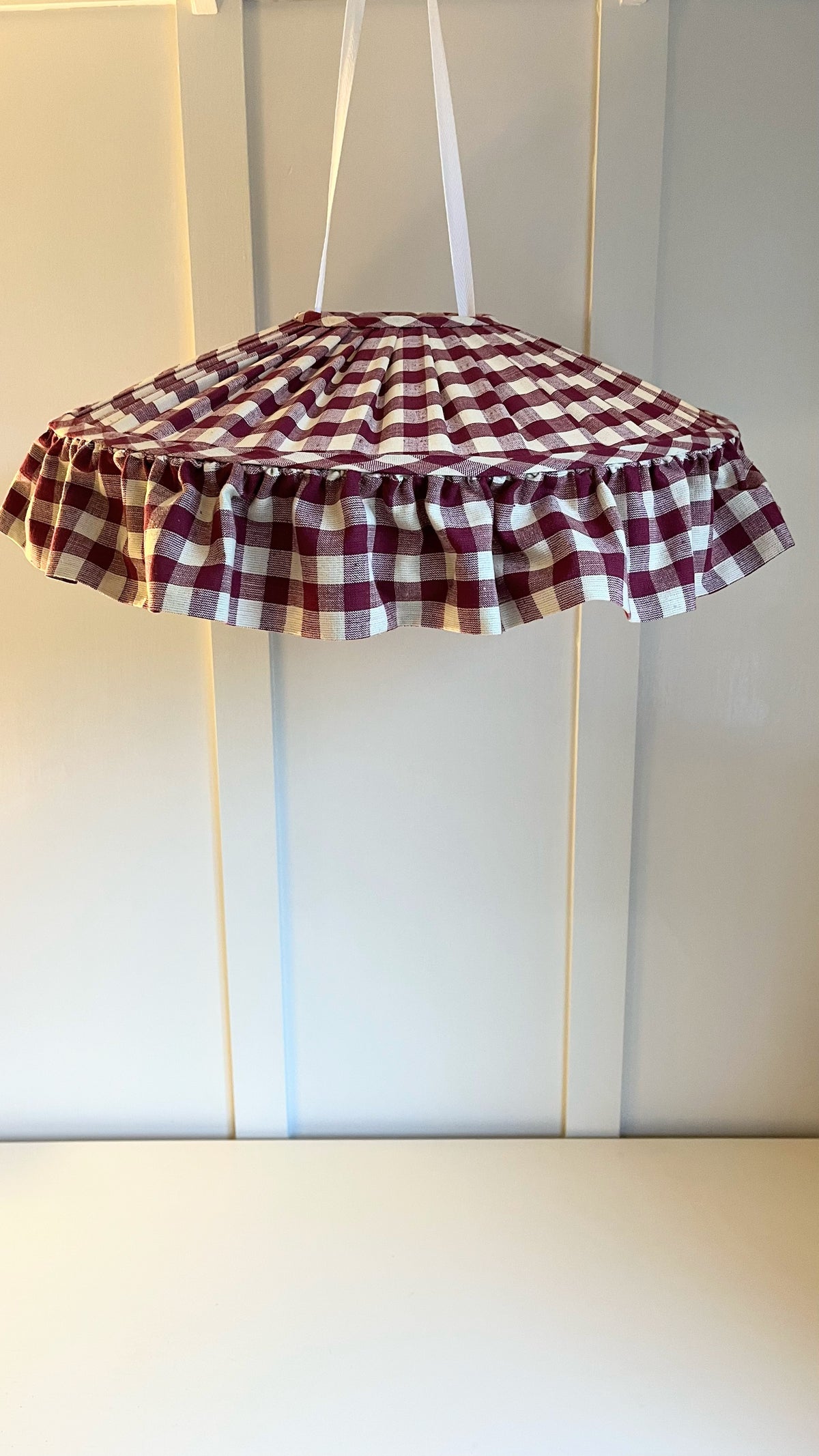 Berry Gingham Carousel - sewn to order