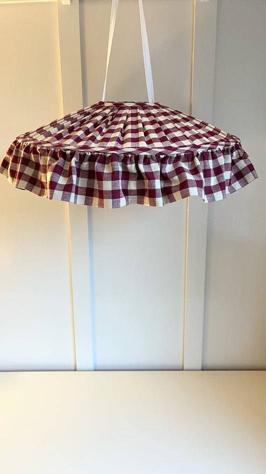 Berry Gingham Carousel - sewn to order