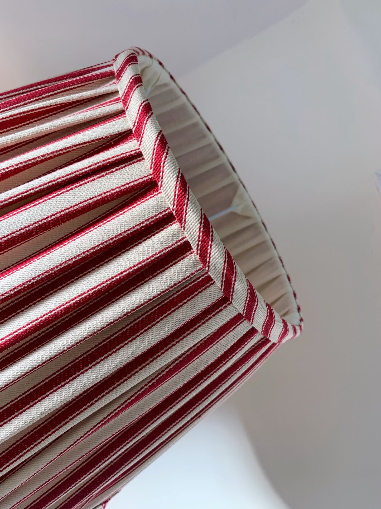 Ticking Ruffle in Pillarbox Red