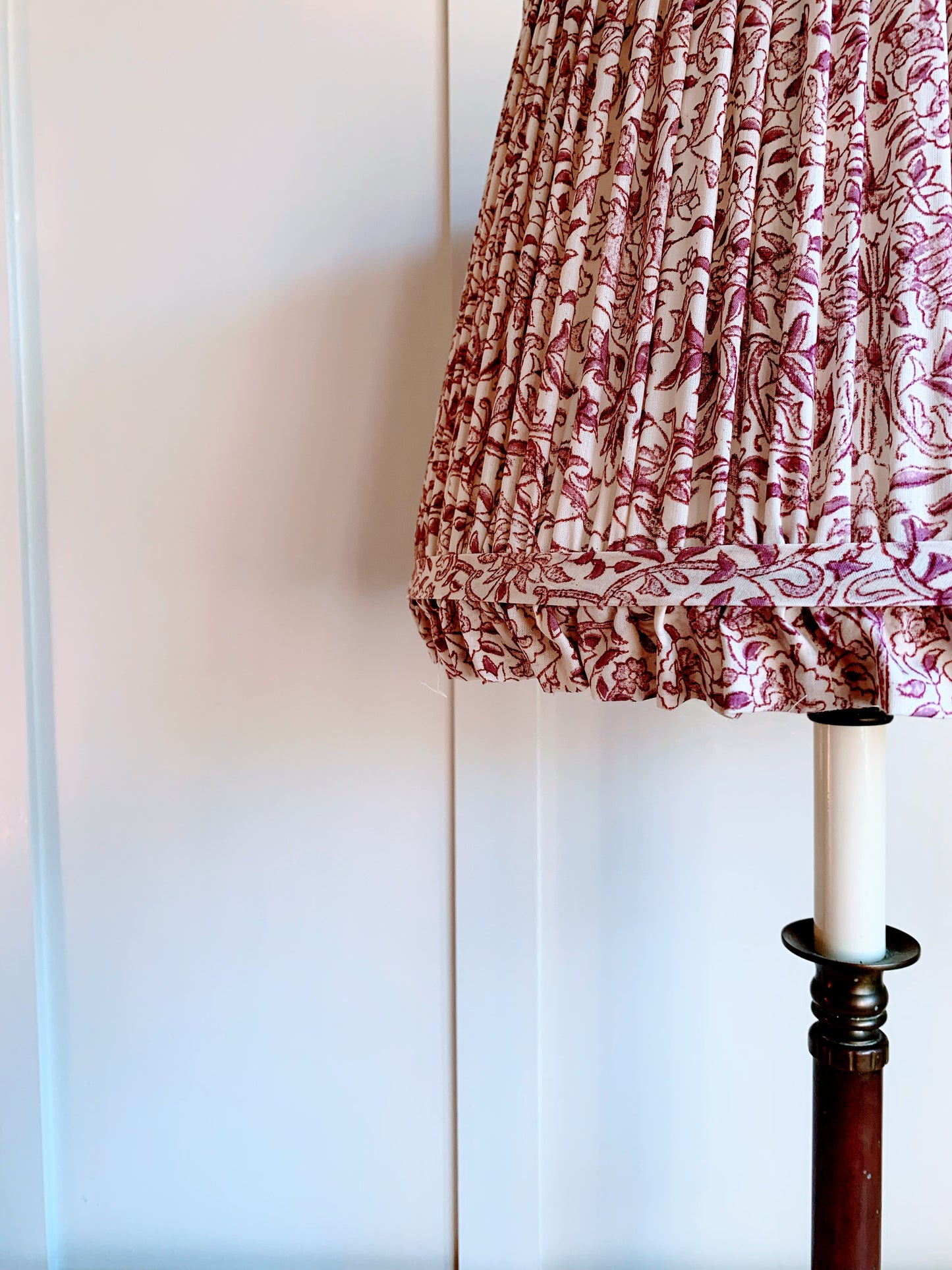 Damson Floral Ruffle - sewn to order