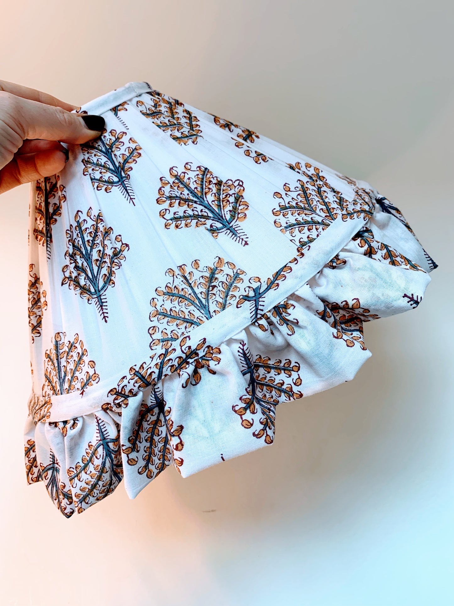 Amber Sprig Pendant Ruffle - sewn to order