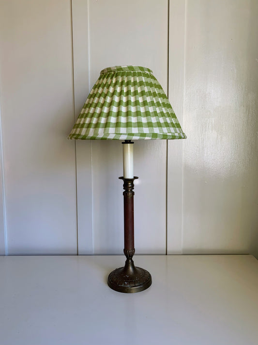 Olive Gingham Empire - sewn to order