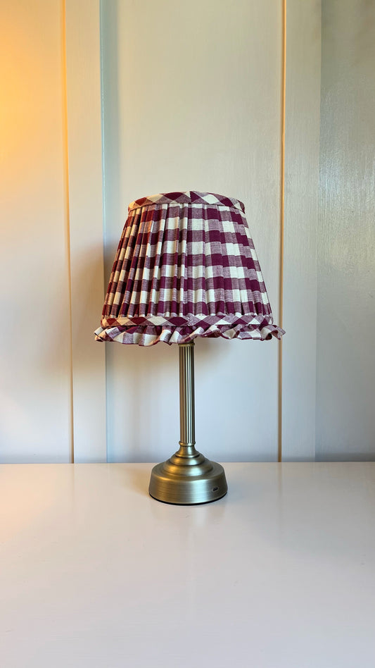 Berry Gingham Ruffle - sewn to order