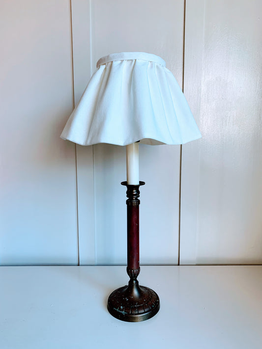 White Linen mix Petticoat - sewn to order