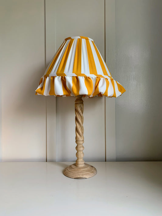 Ochre Stripe Ruffle