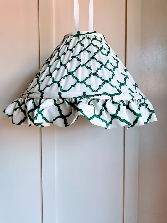 Trellis Pendant Ruffle - sewn to order