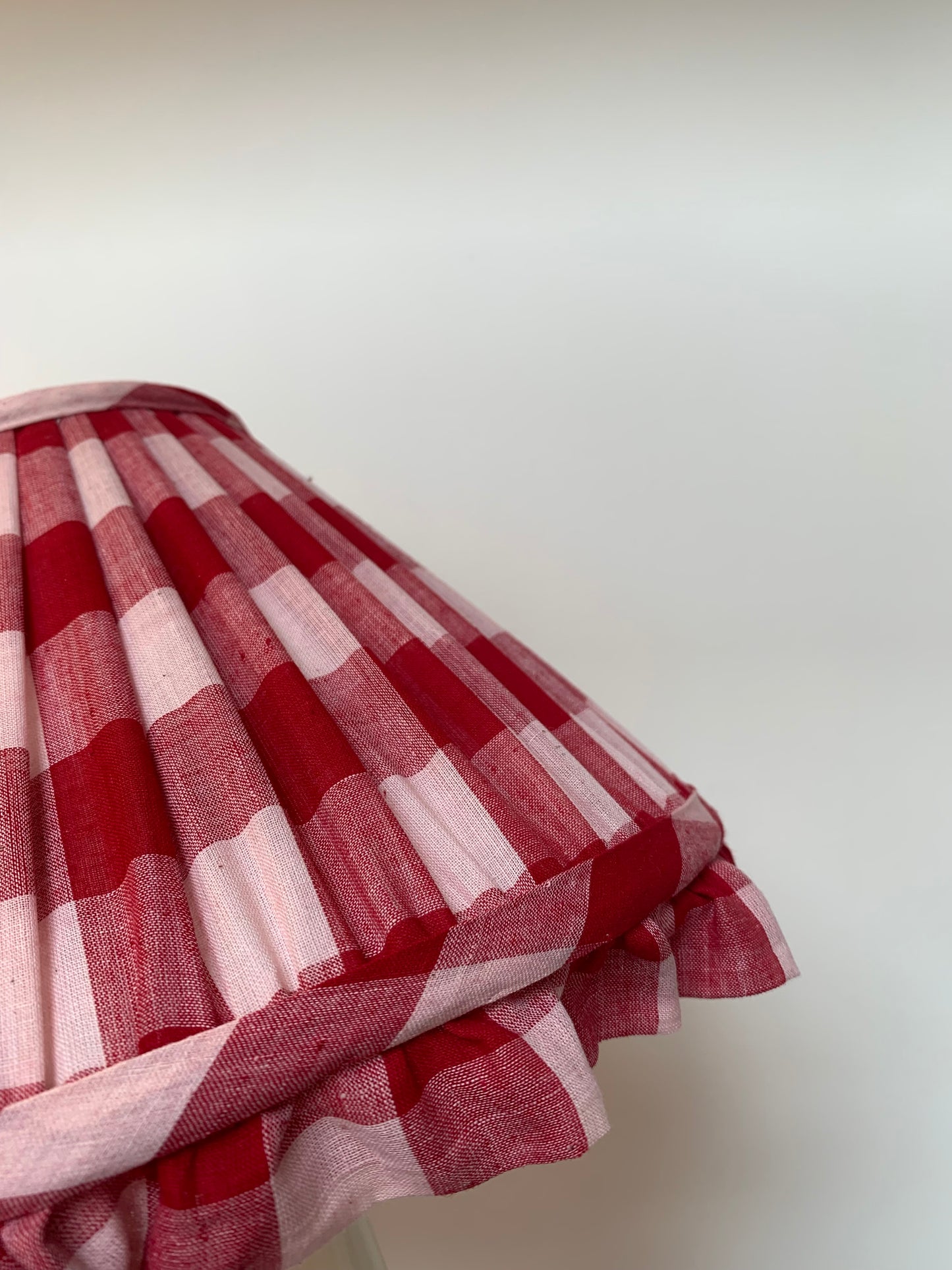 Ruby Red Gingham Ruffle - sewn to order