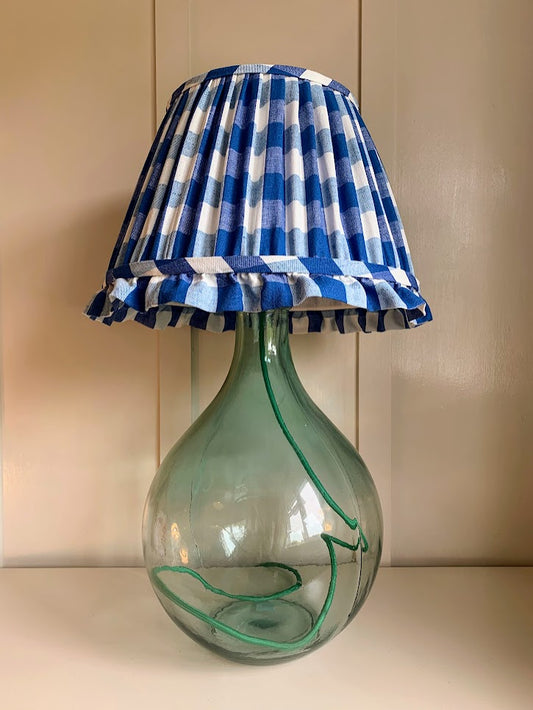 Cobalt Gingham Ruffle