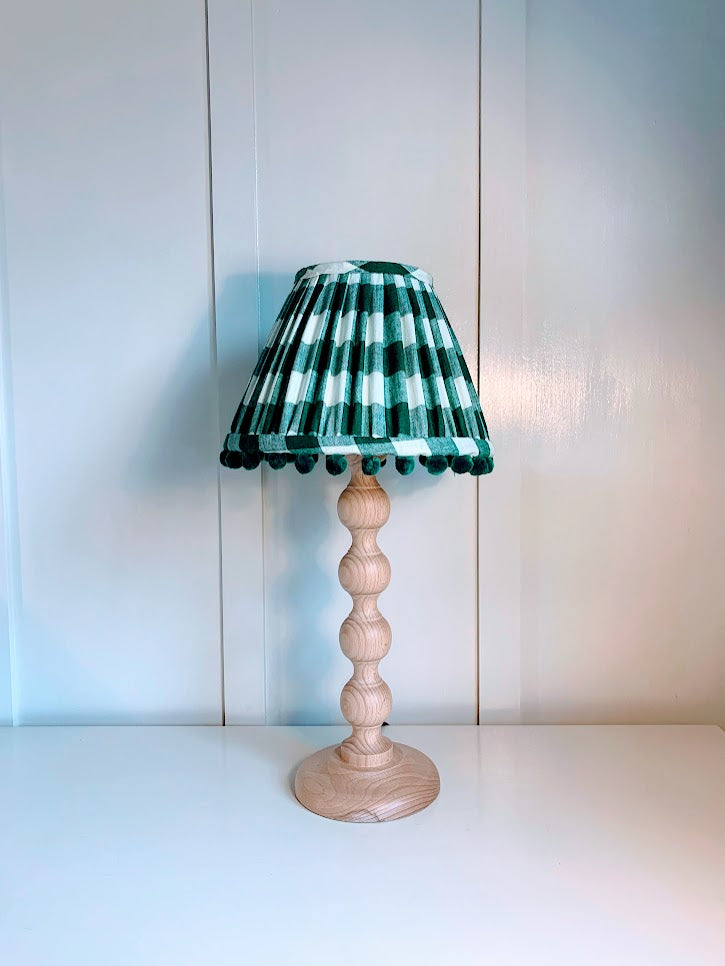 Evergreen Gingham Pom Pom